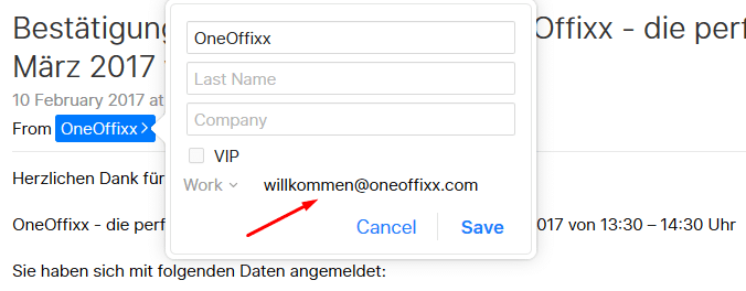 Kontrollieren Sie immer die E-Mail Adresse eines Absenders. Zero-Day Lücke in Microsoft Word.